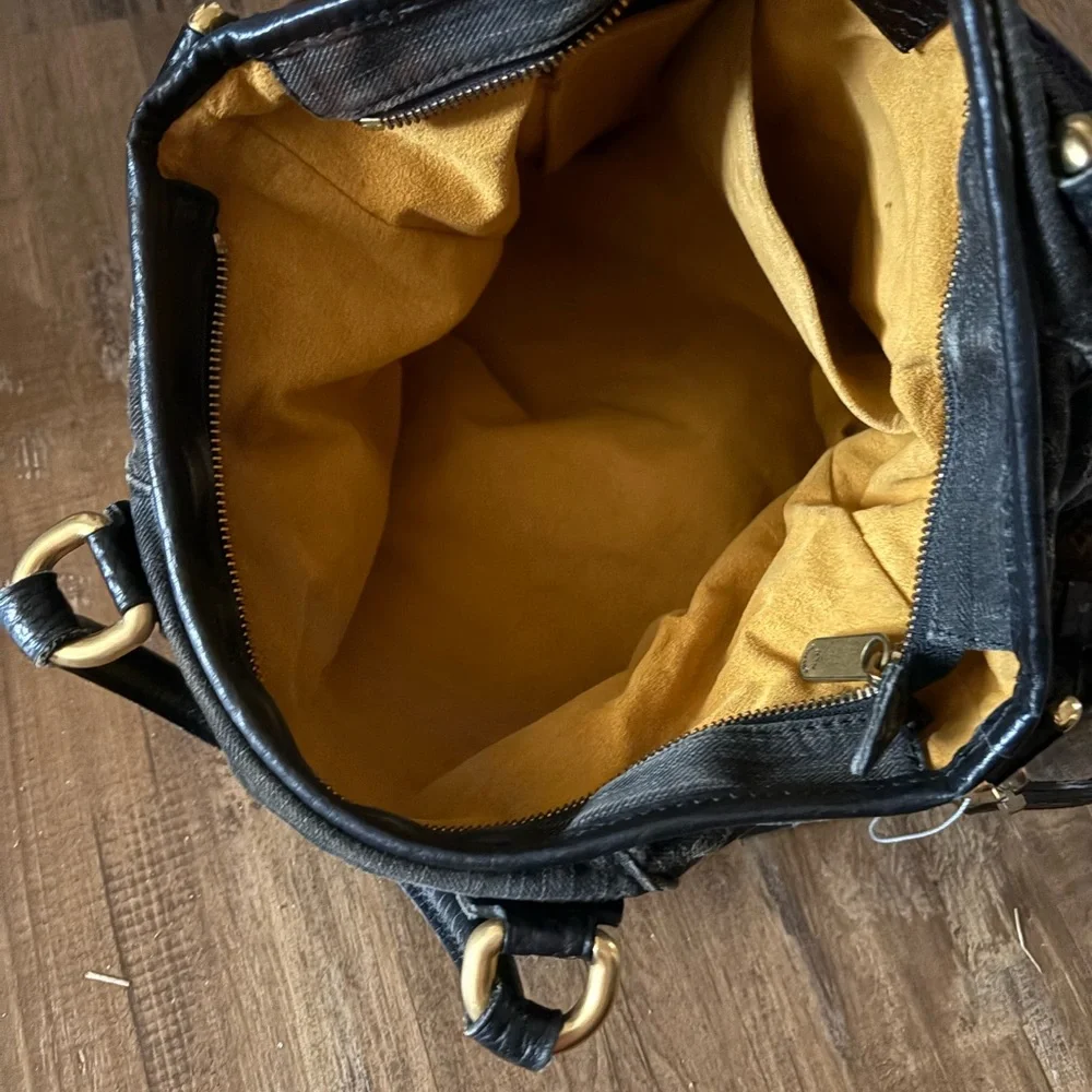 Louis Vuitton Black Neo Cabby Denim Monogram Shoulder Bag